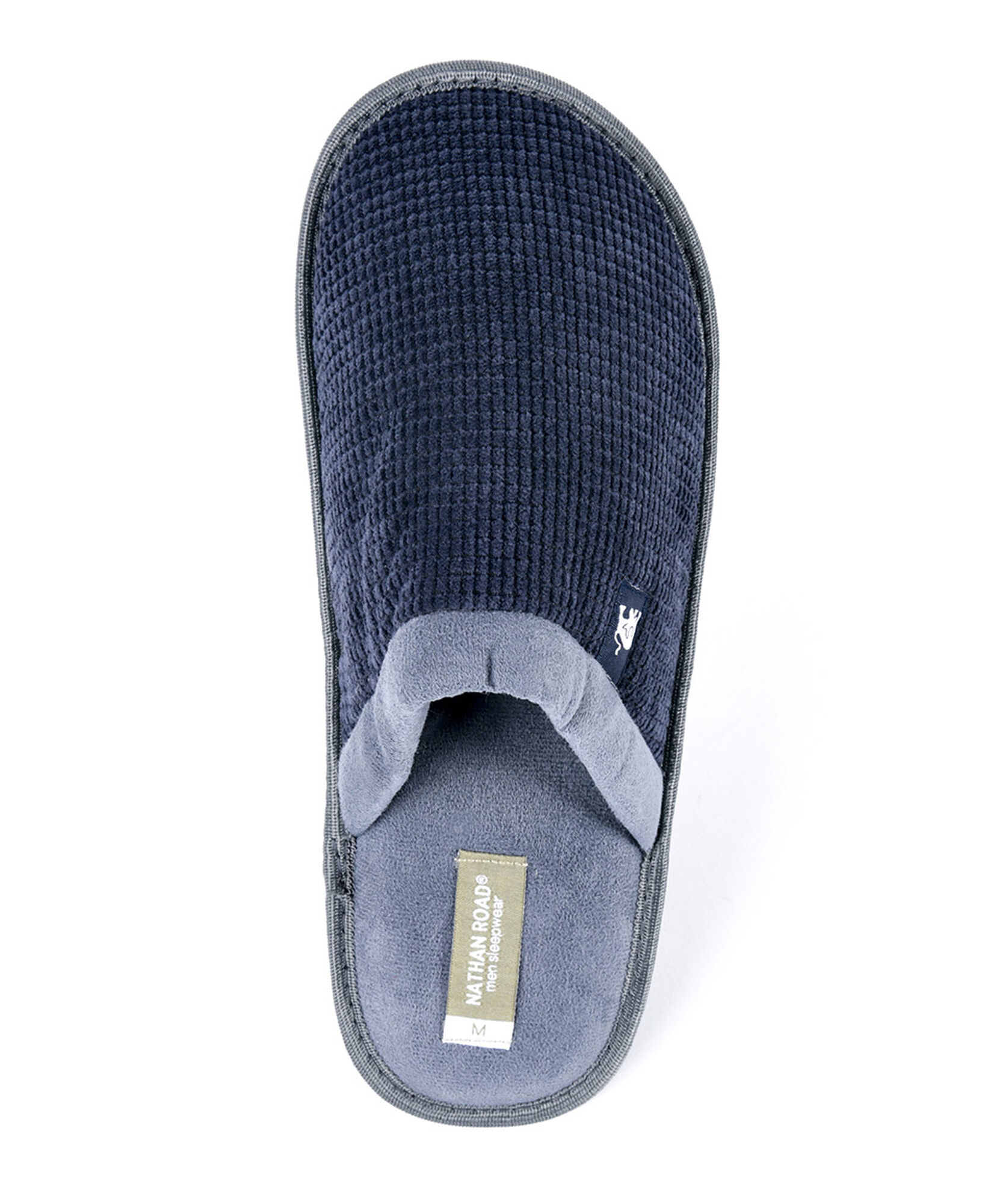 Pantufla hombre textura azul Pantufla hombre textura azul