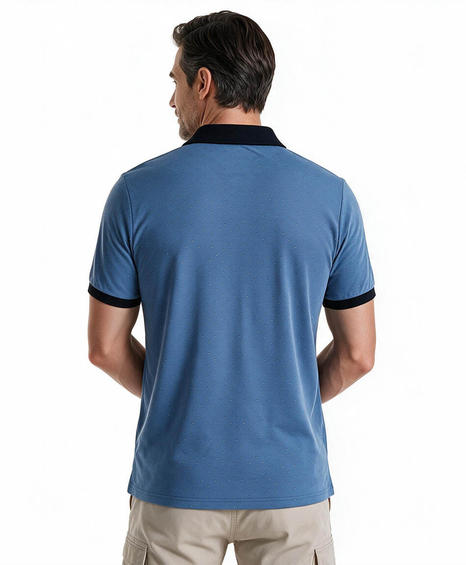 Polera hombre polo puntos