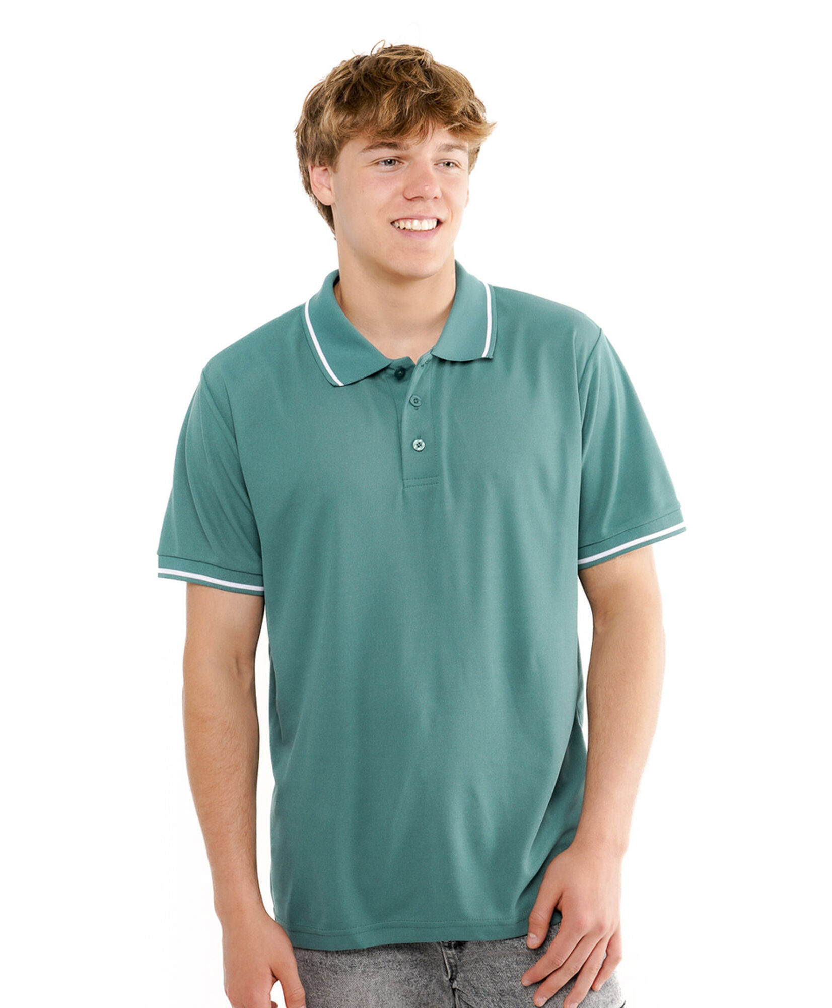 Polera hombre dry fit polo líneas Polera hombre dry fit polo líneas