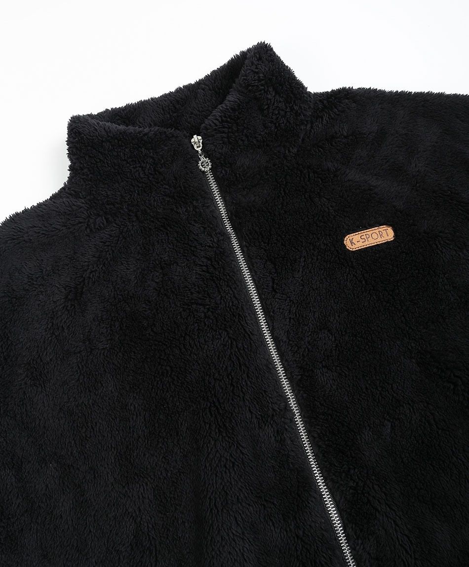 Polar deportivo mujer peludo negro