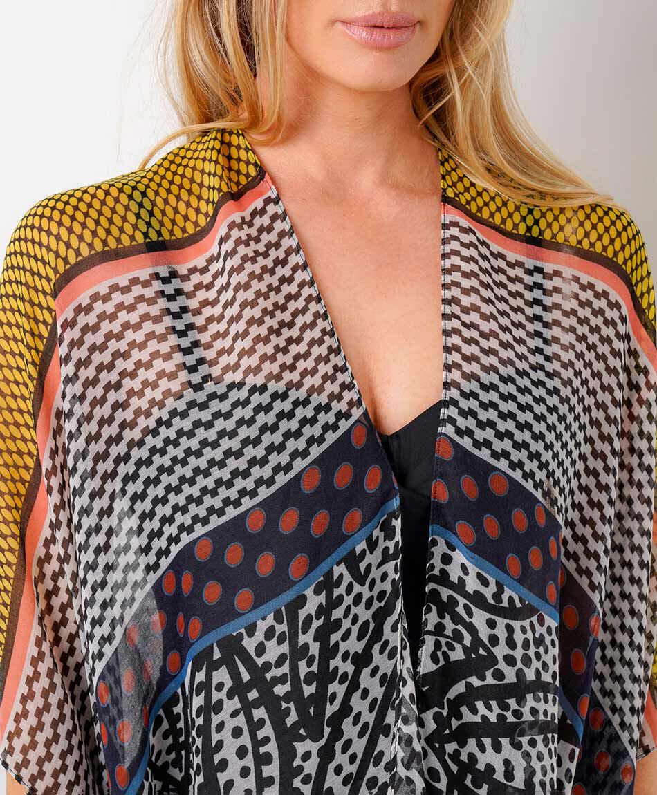Pareo mujer hojas