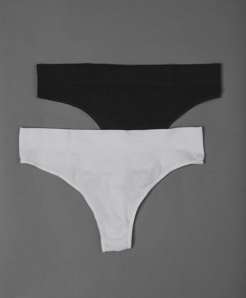 Pack 2 colaless mujer acanalados