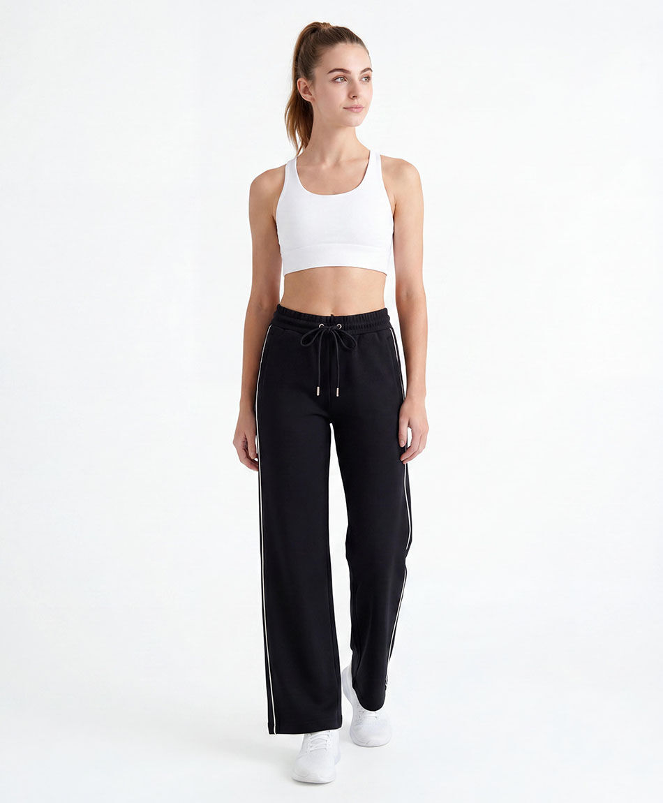 Pantal&oacute;n deportivo mujer l&iacute;neas blancas