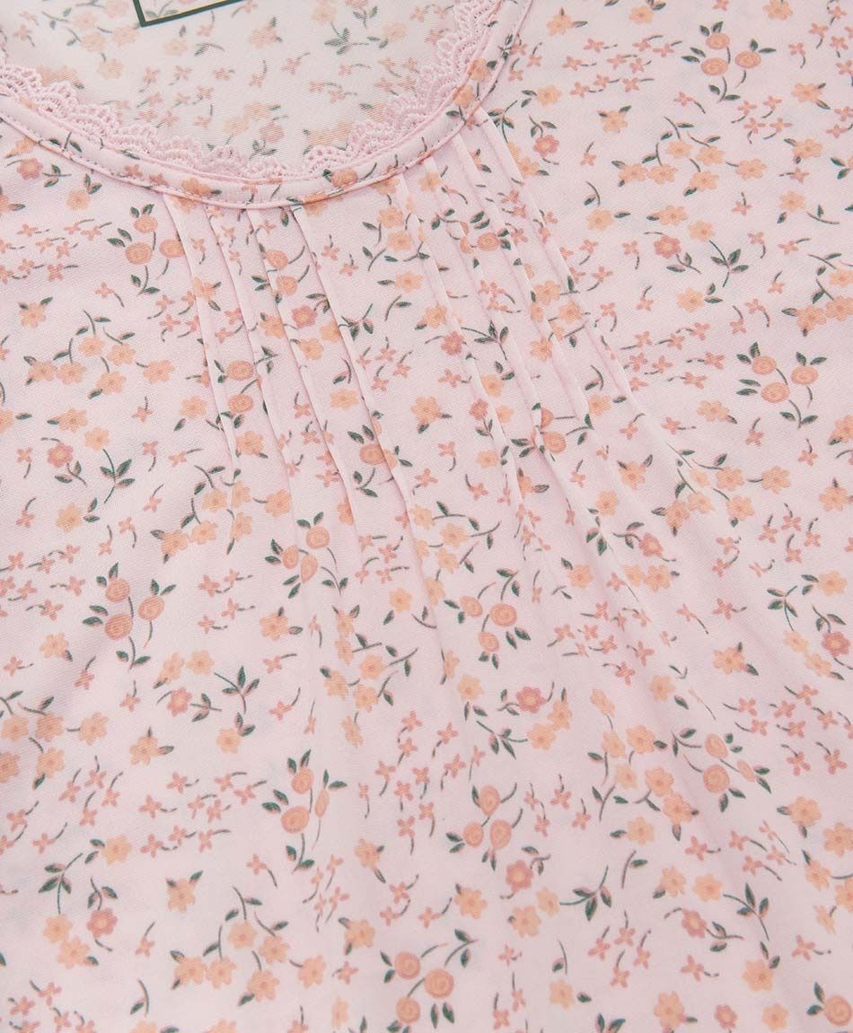 Camisa de dormir mujer florcitas pink