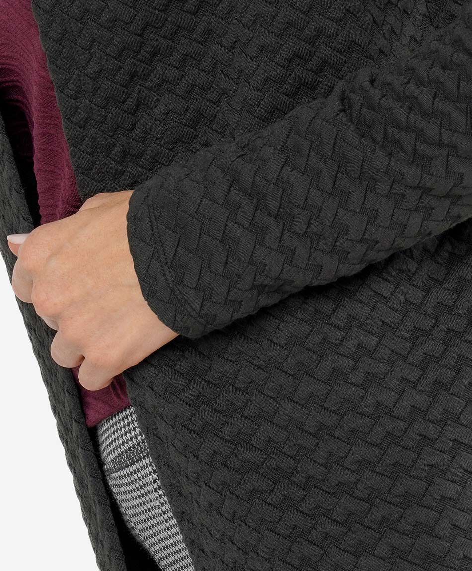 Chaqueta mujer texturizada negra