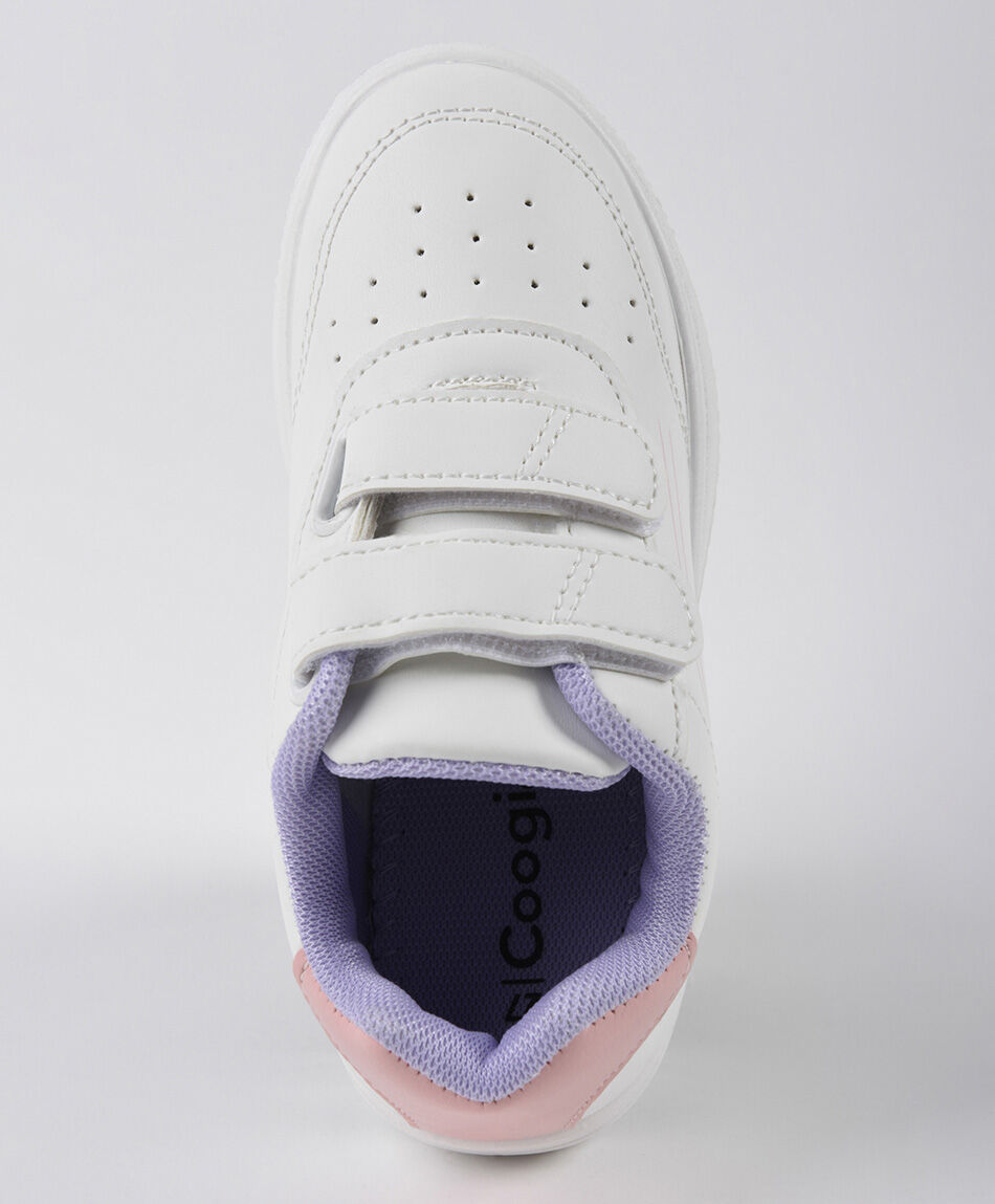 Zapatillas infantil puntos calados rosada