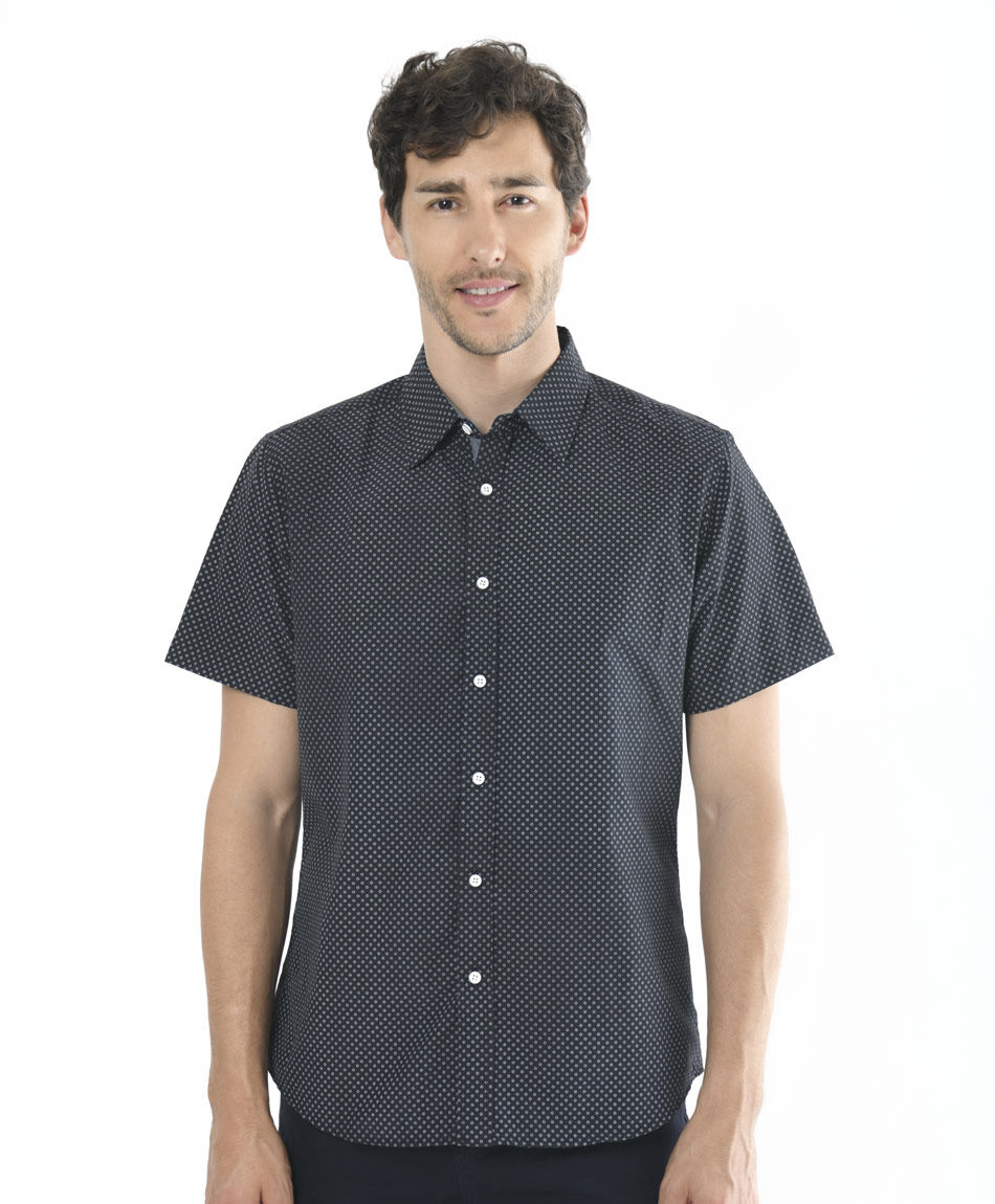 Camisa hombre mini puntitos