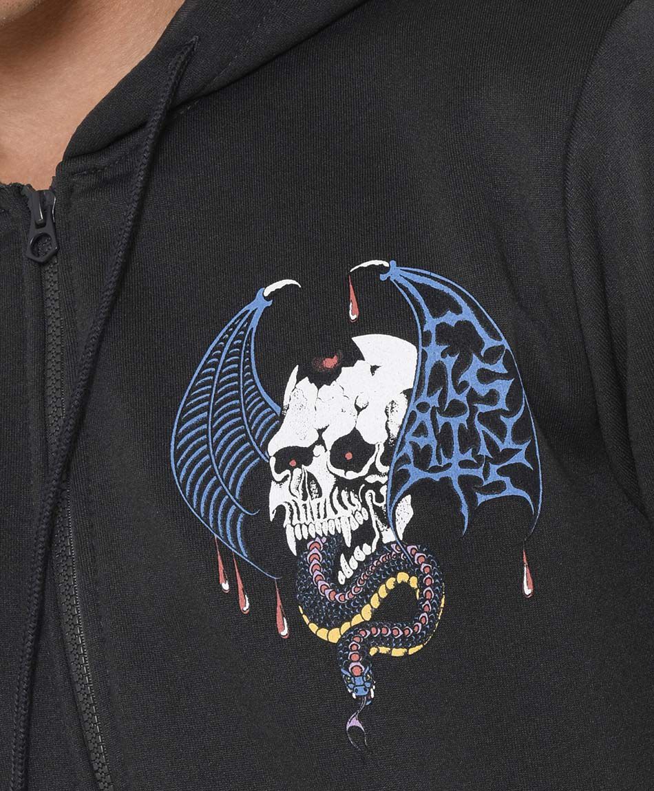 Poler&oacute;n hombre calavera y serpiente