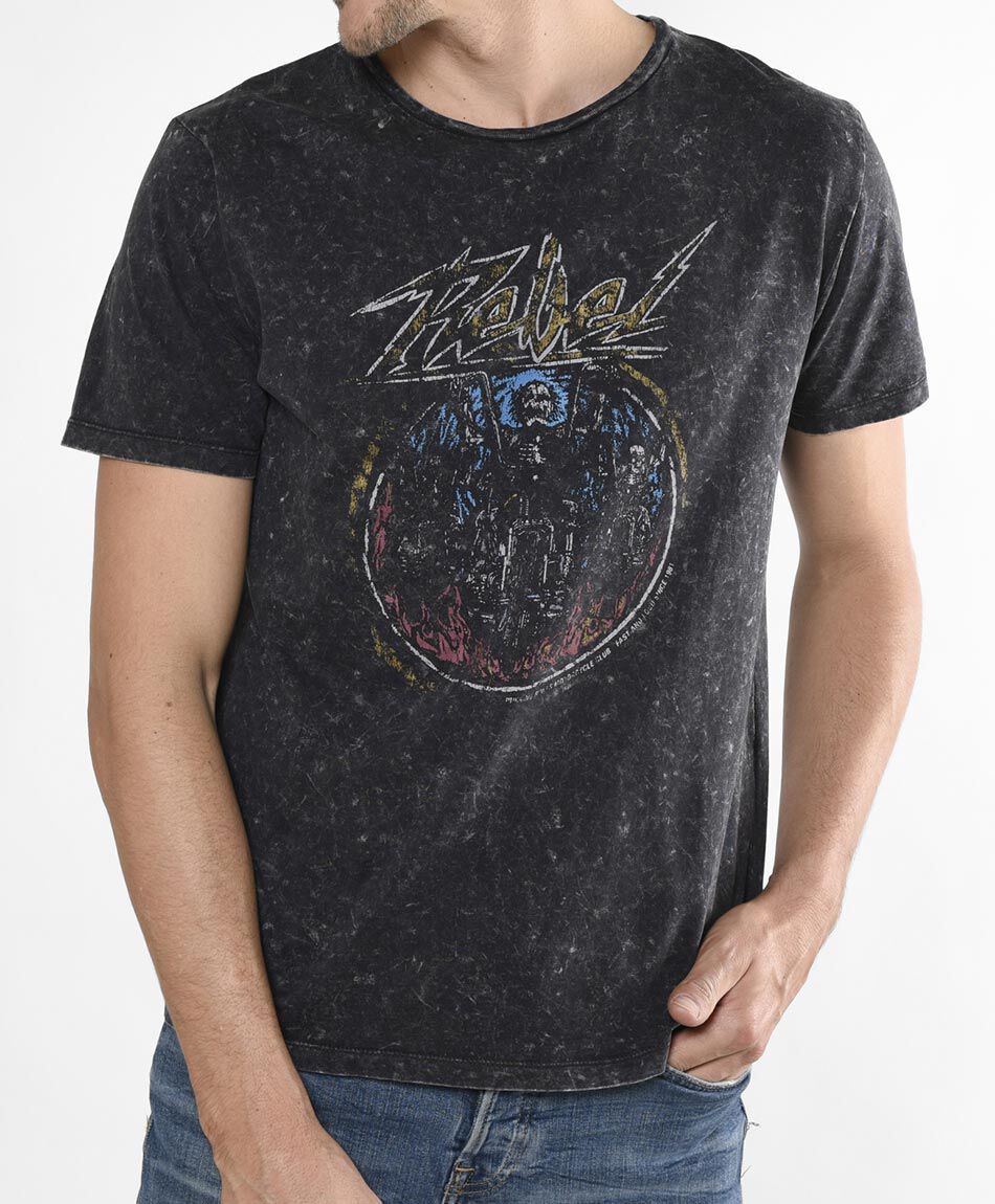 Polera manga corta cuello redondo