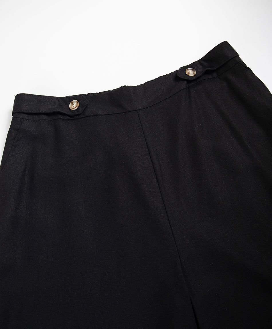 Pantal&oacute;n mujer lino botones