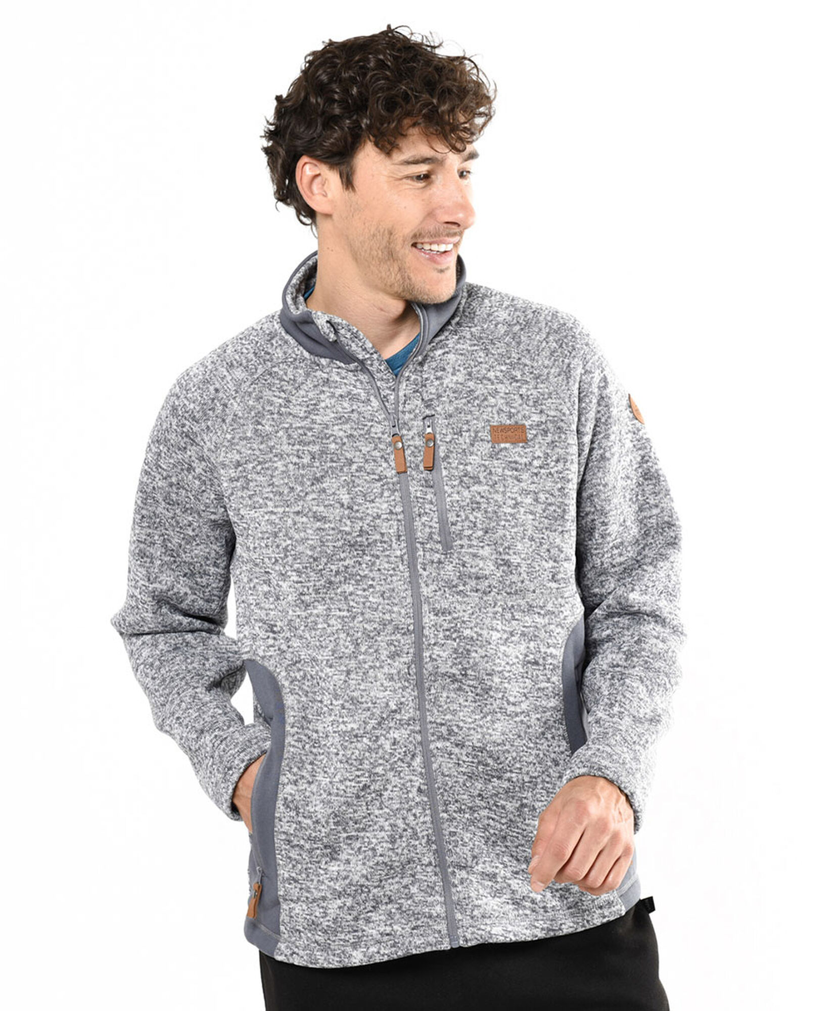 Chaqueta deportiva hombre jaspeada Chaqueta deportiva hombre jaspeada