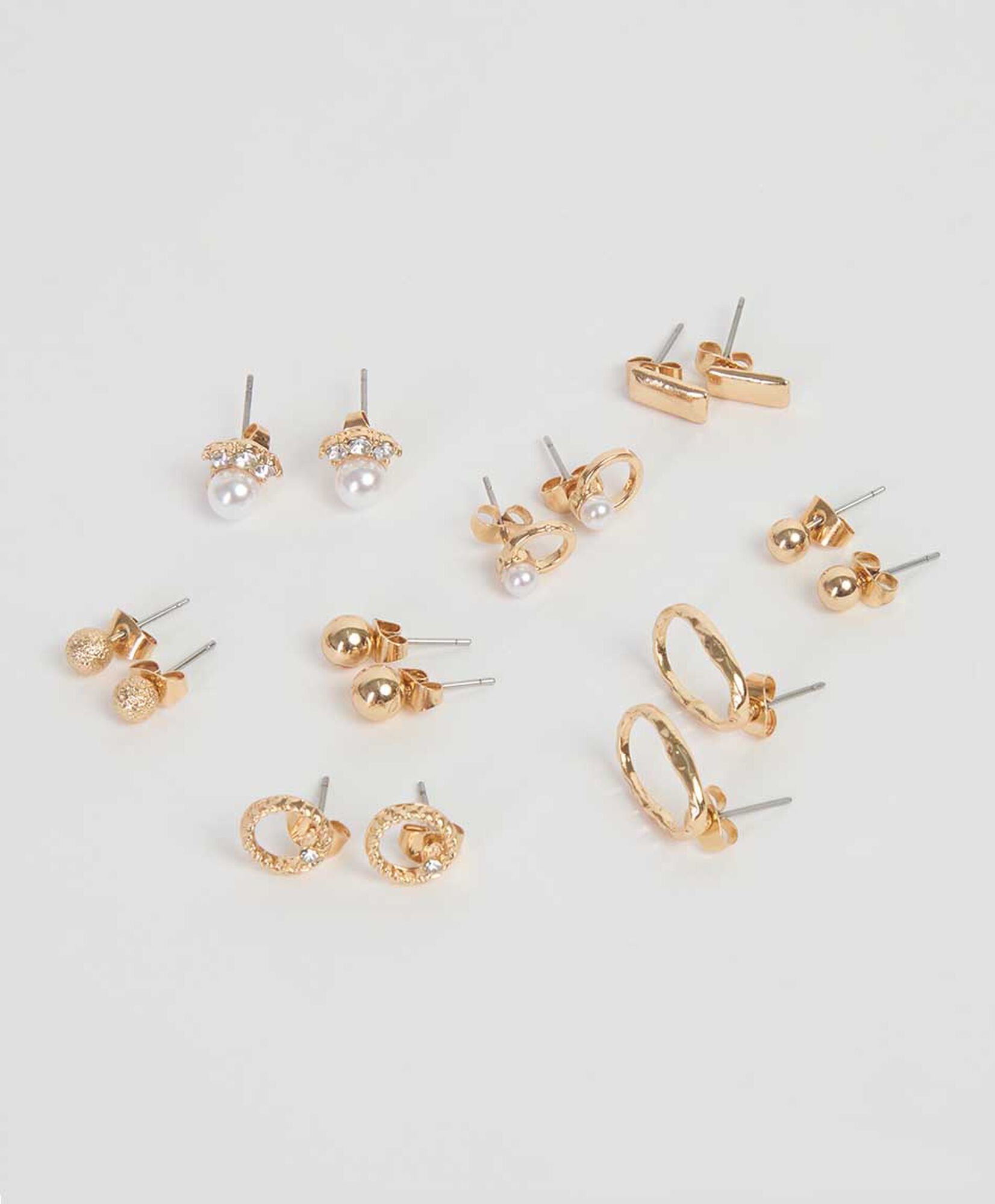 Set 8 aros mujer gold Set 8 aros mujer gold