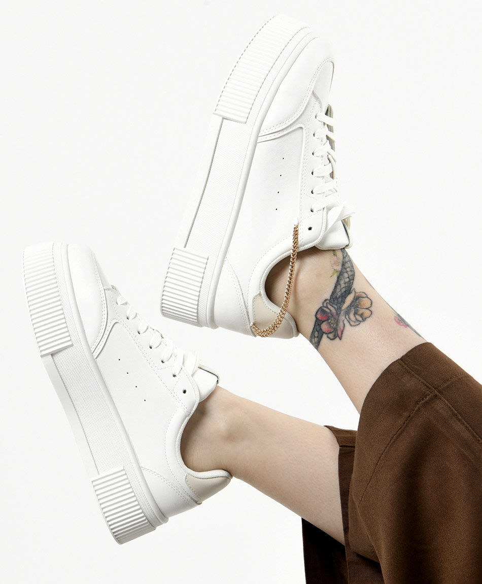 Zapatilla mujer cadenas plataforma