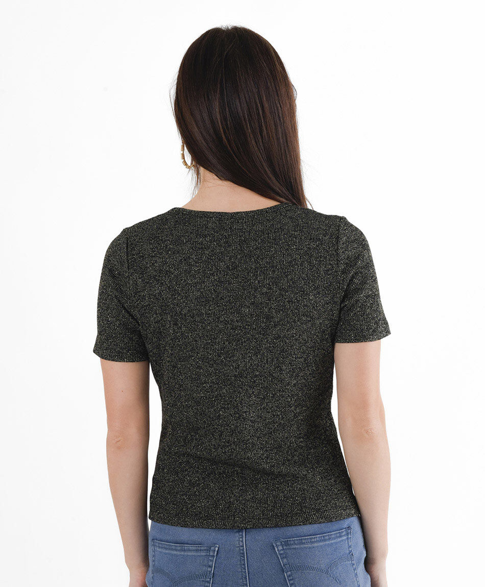 Polera mujer brillos