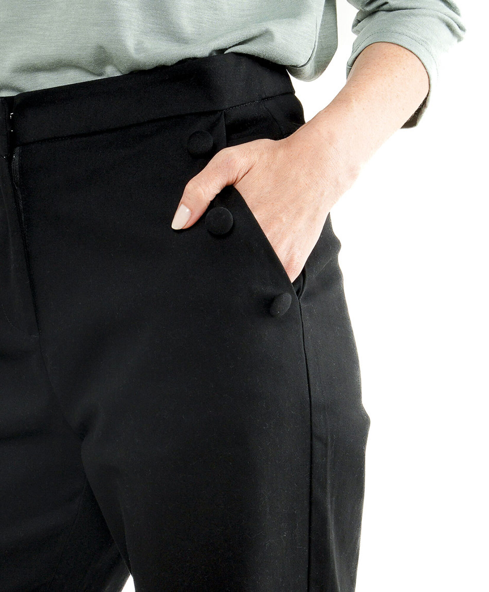 Pantalón mujer botones forrados Pantalón mujer botones forrados