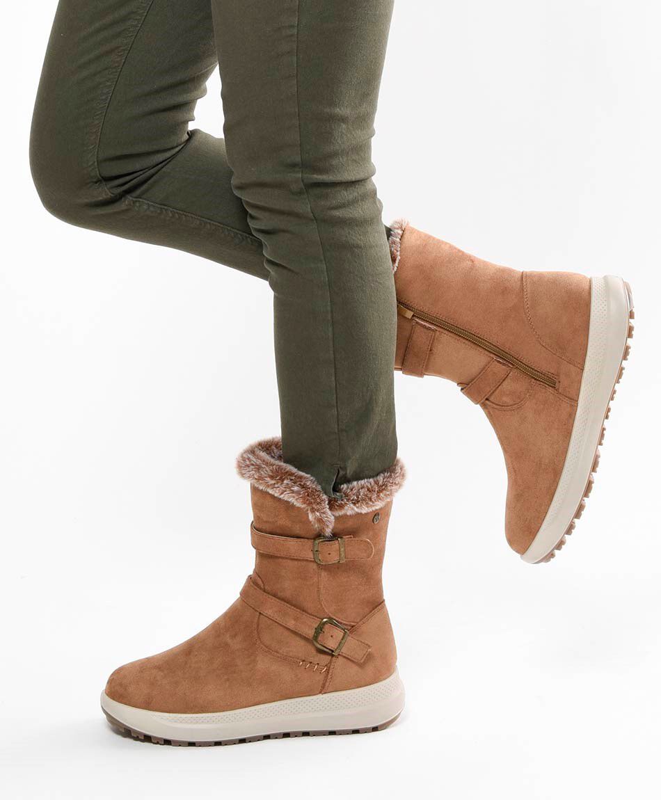 Bota mujer chiporro hebillas plataforma