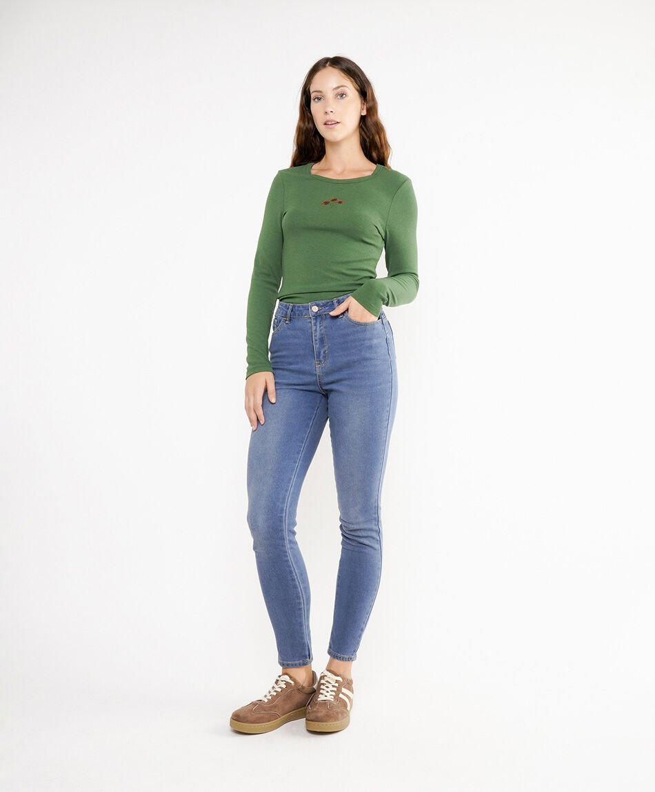 Jeans mujer skinny fit cl&aacute;sico