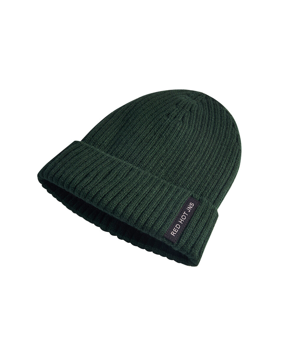 Gorro hombre urbano verde