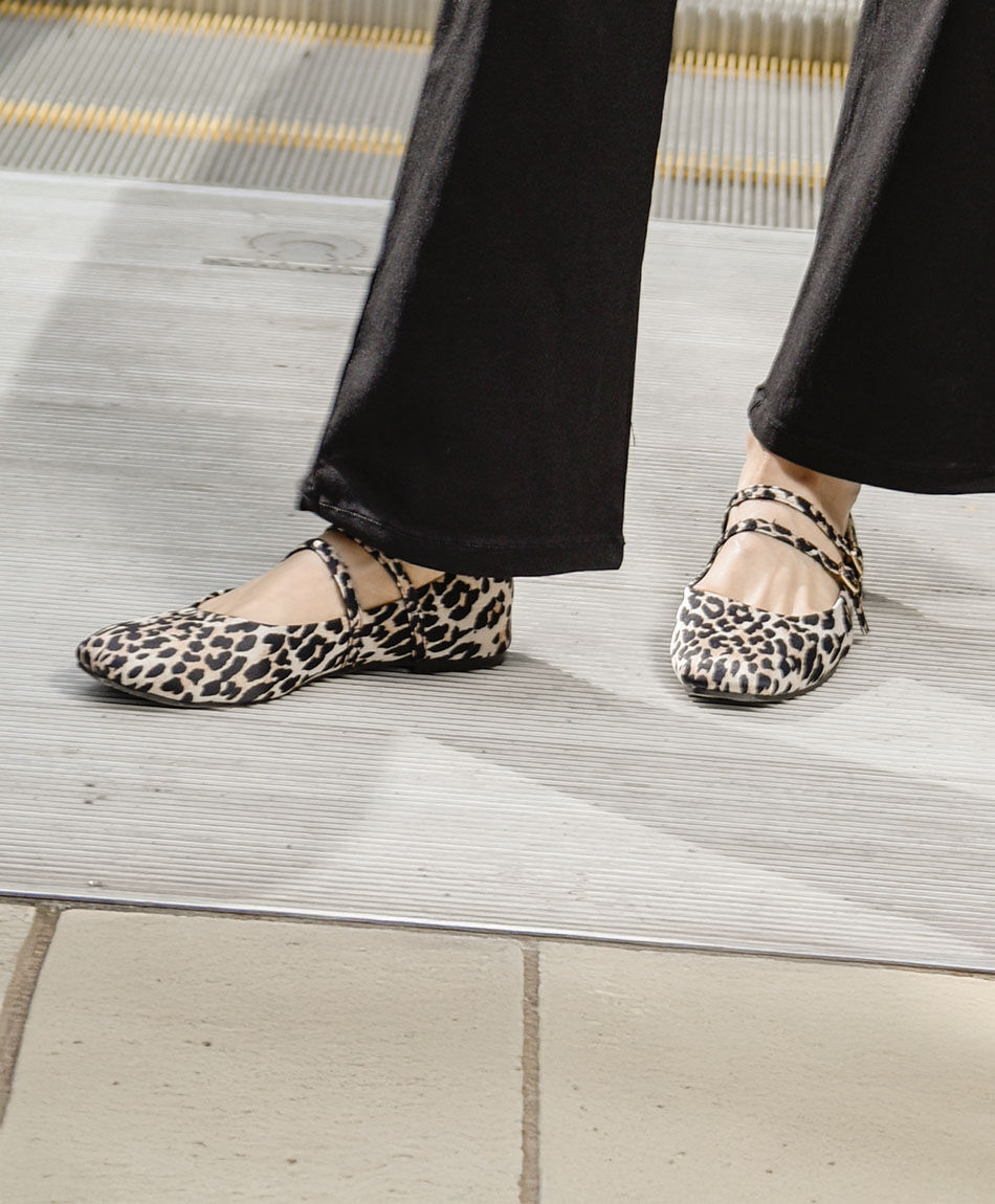 Ballerina mujer mary jane animal print