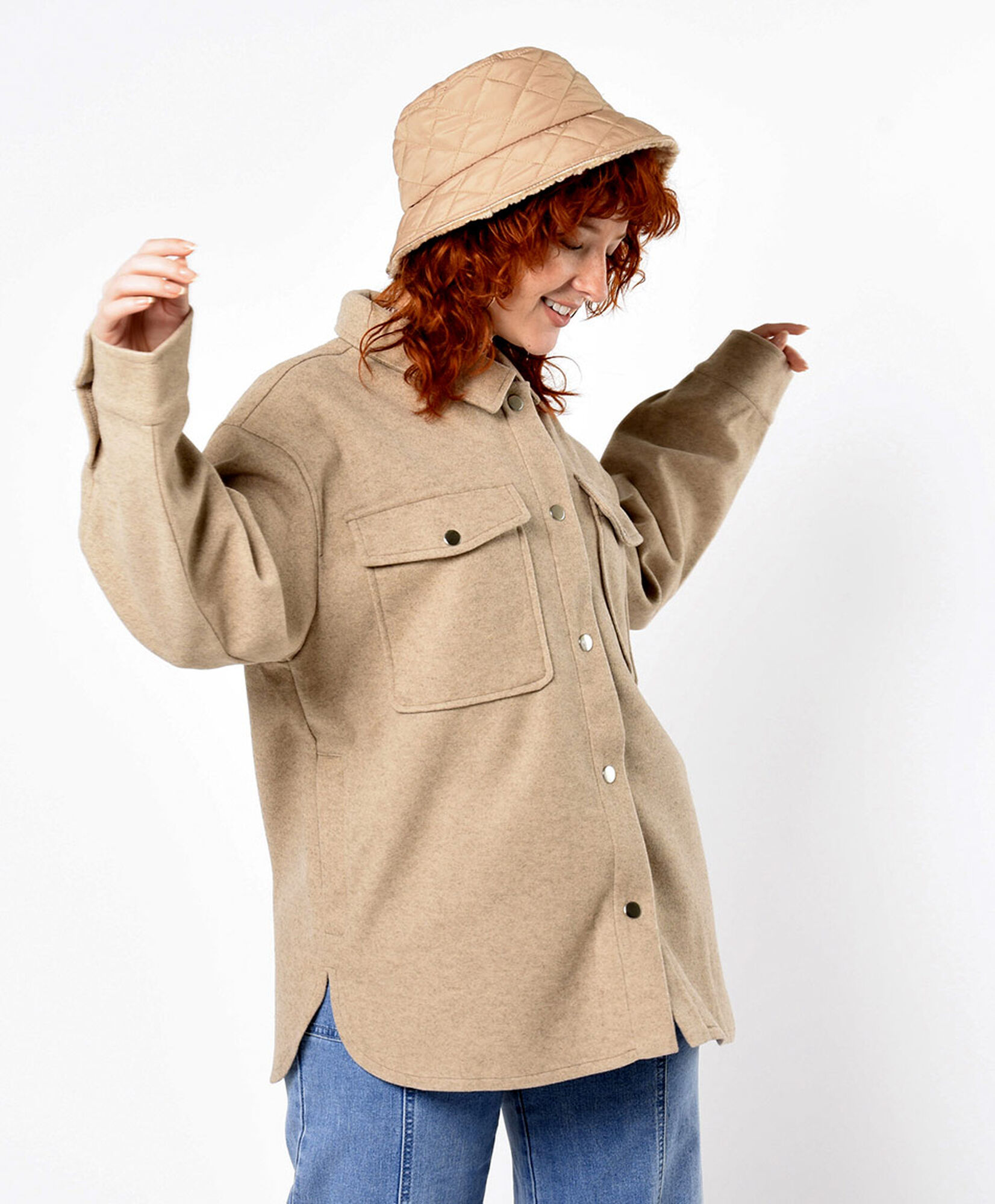 Chaqueta mujer leñadora botones Chaqueta mujer leñadora botones