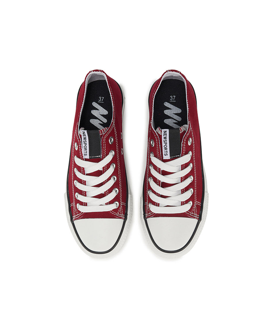 Zapatilla mujer canvas roja