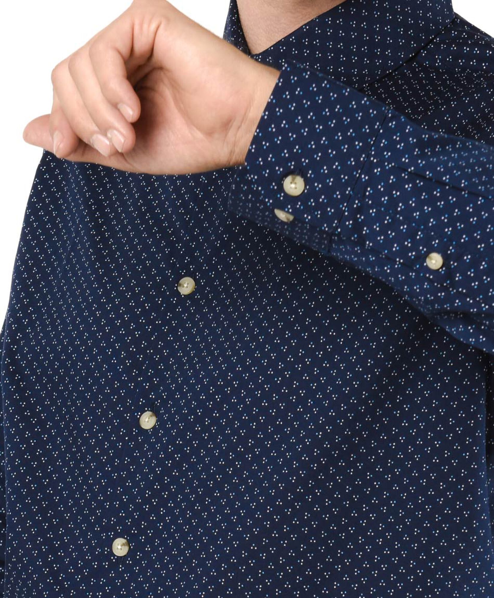 Camisa hombre puntos azul Camisa hombre puntos azul