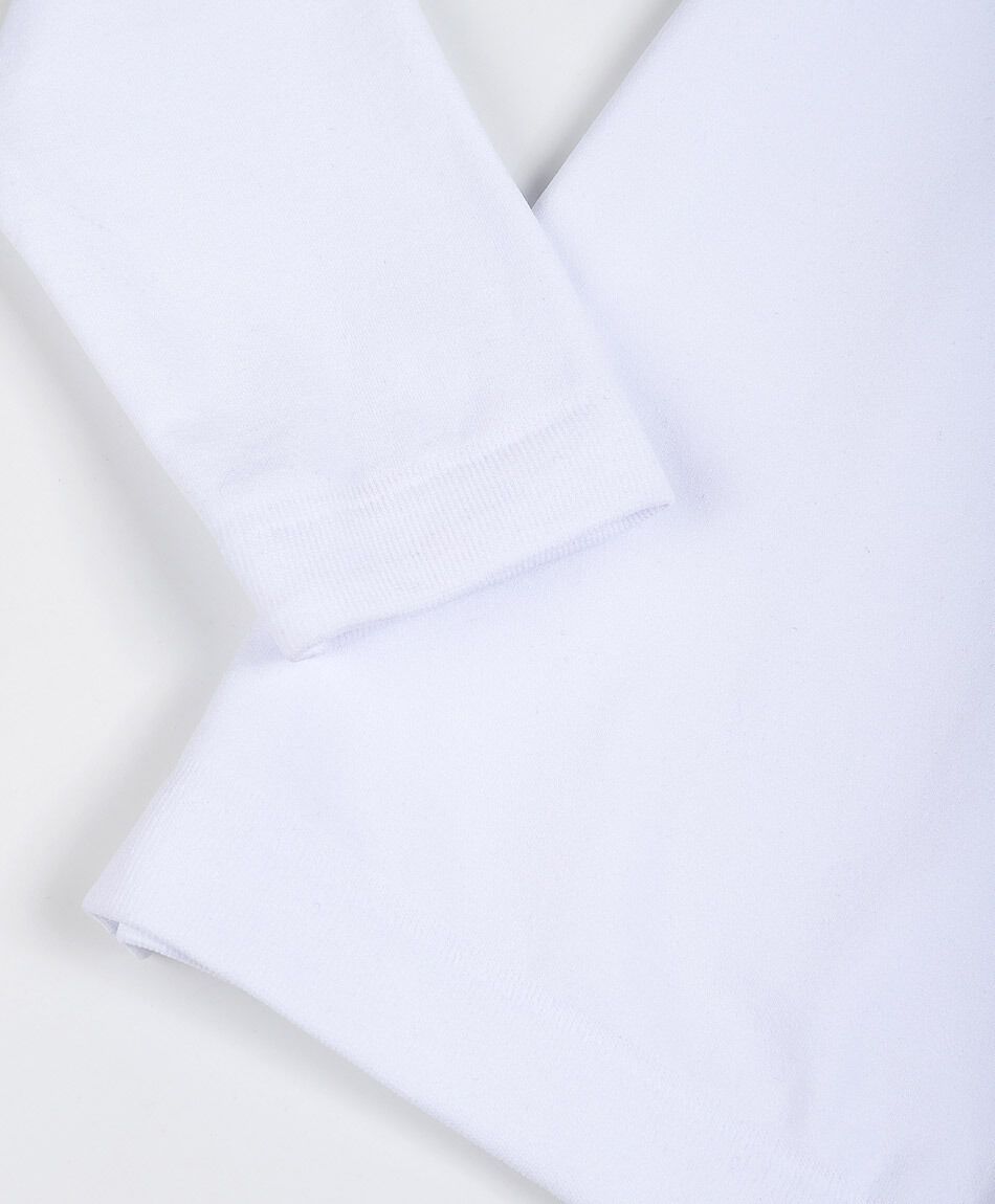 Camiseta infantil t&eacute;rmica cuello redondo white