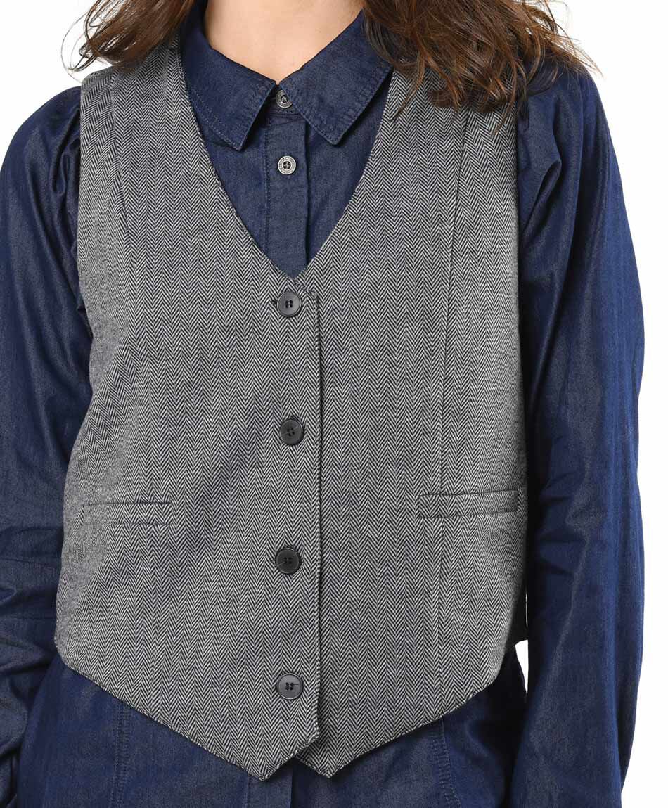 Vest mujer botones