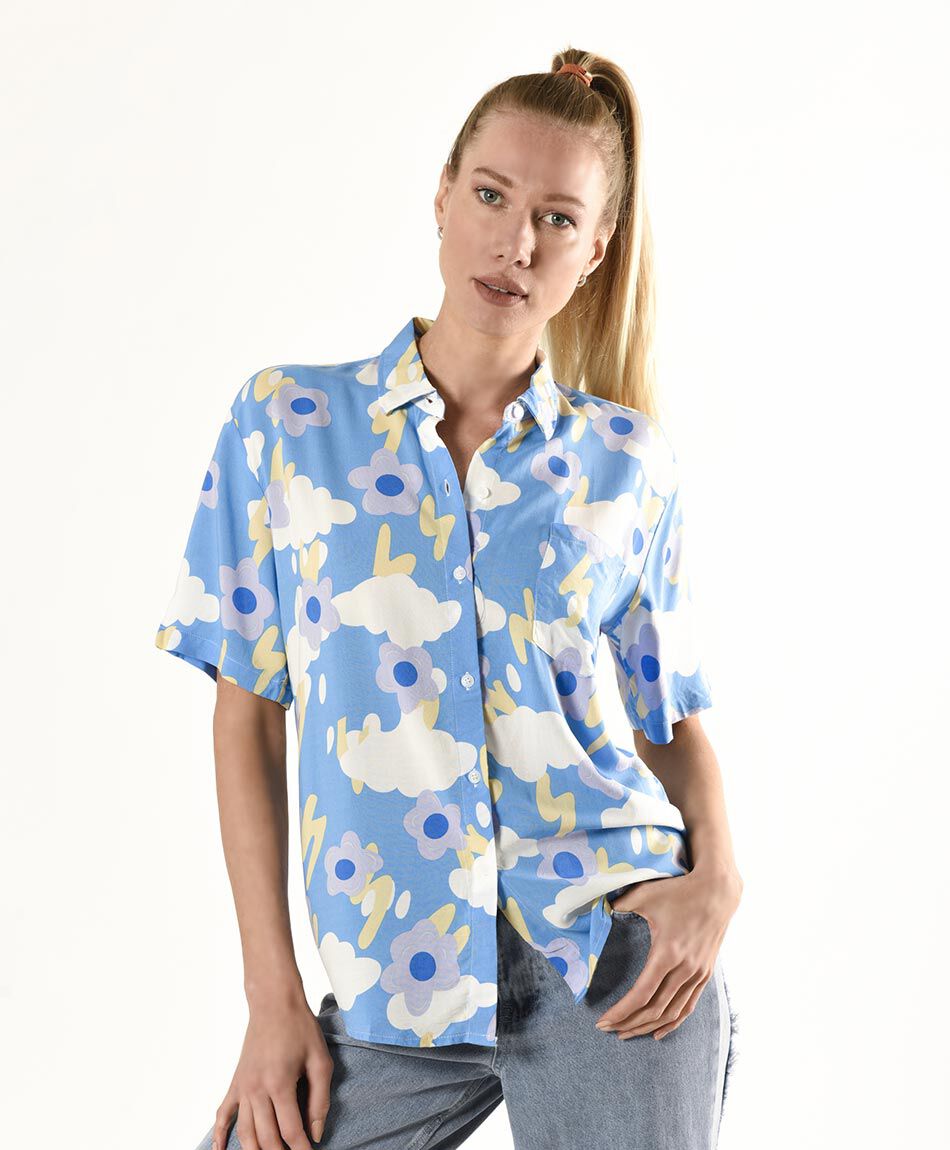 Blusa estampada flor