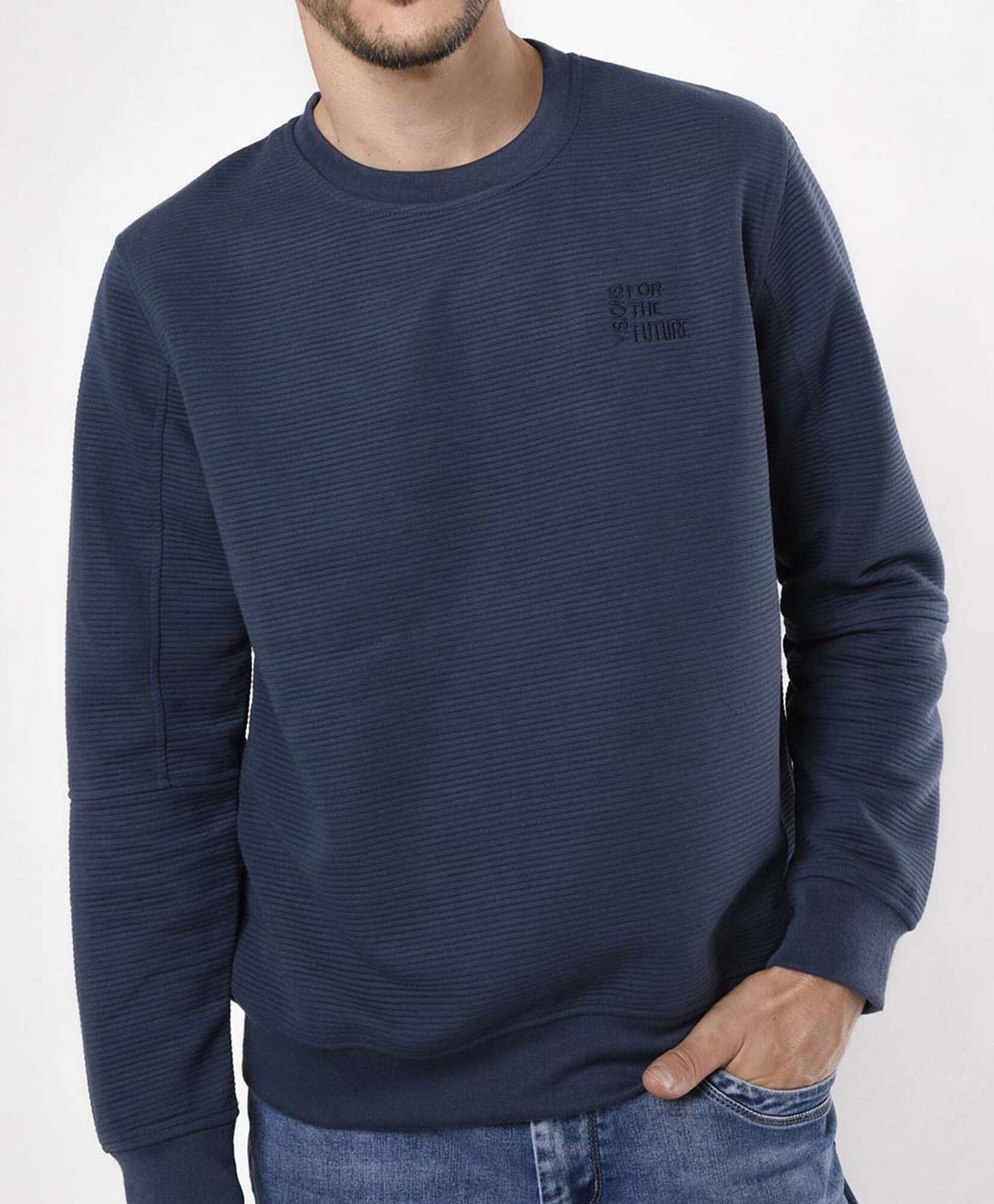Pullover hombre acanalado Pullover hombre acanalado