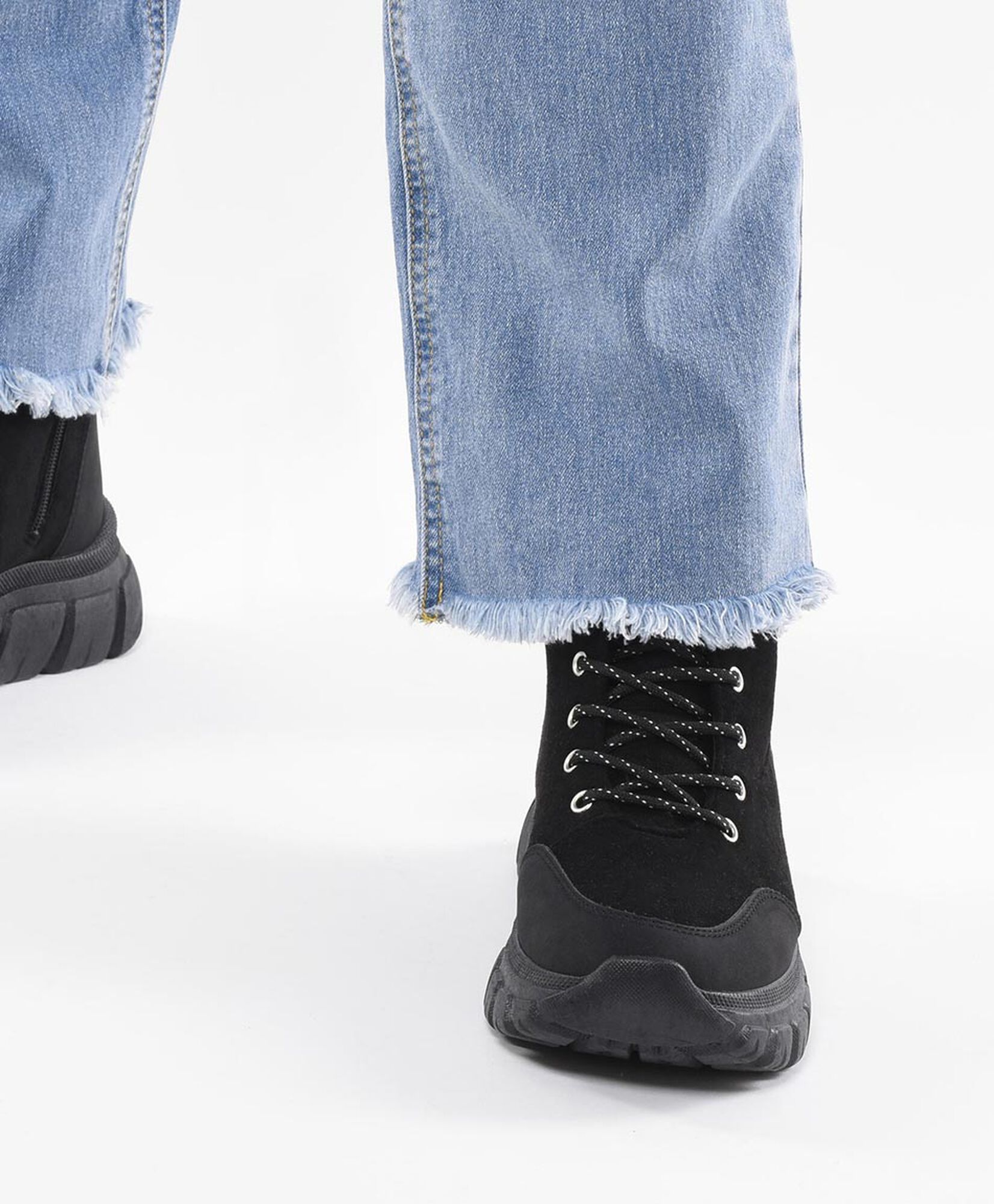 Jeans mujer desflecado tiro alto Jeans mujer desflecado tiro alto