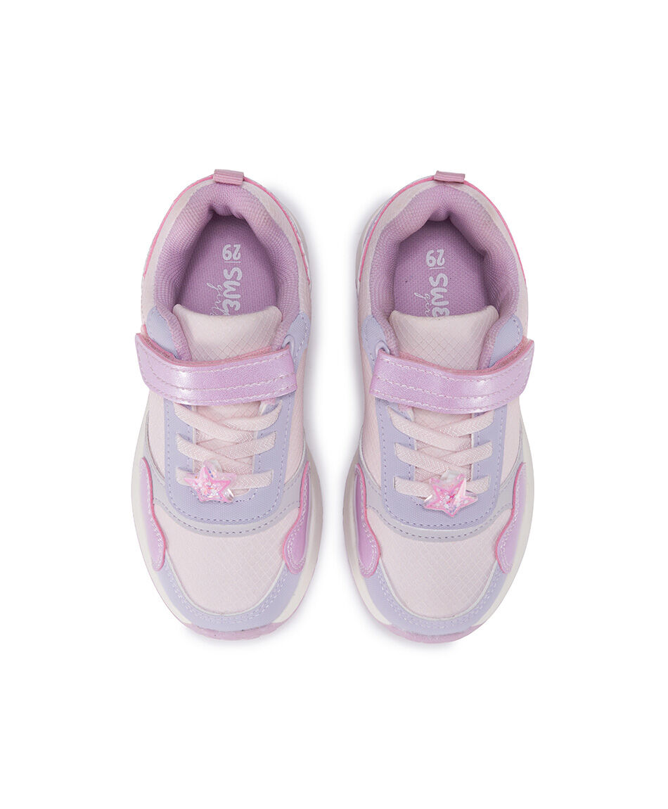 Zapatilla infantil (26 a 31) retro tornasol