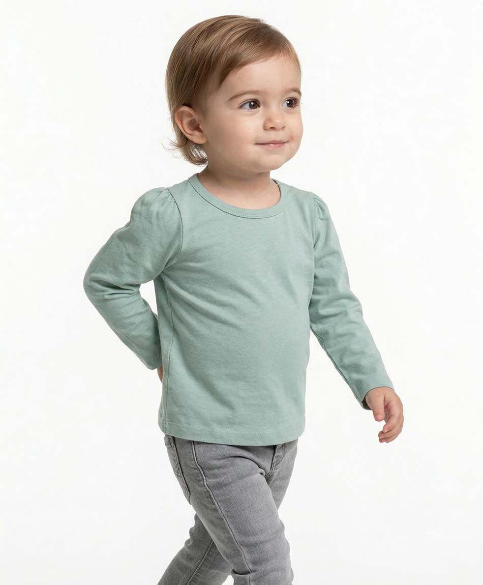 Polera beb&eacute; b&aacute;sica manga larga