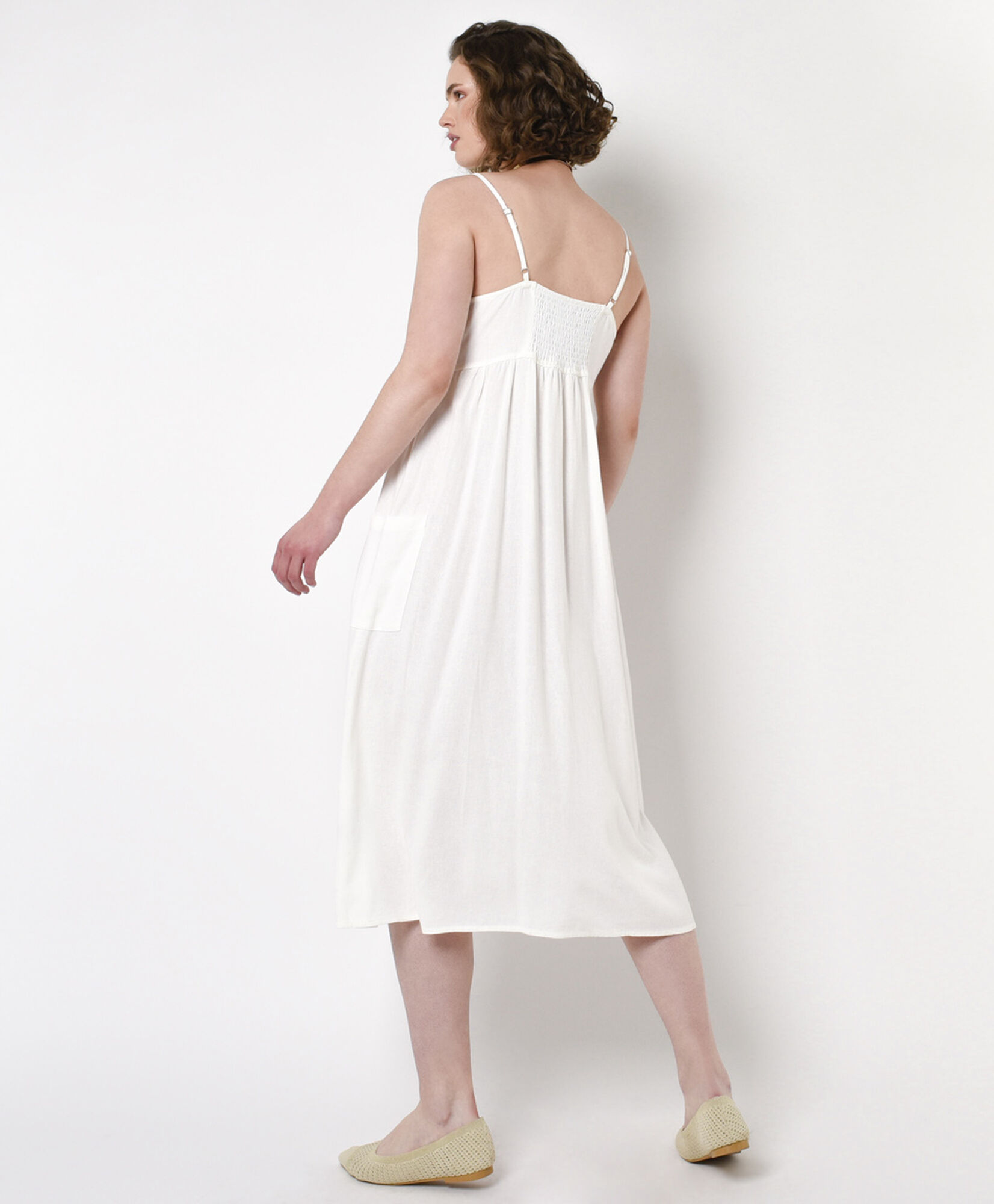 Vestido mujer bolsillos lino Vestido mujer bolsillos lino