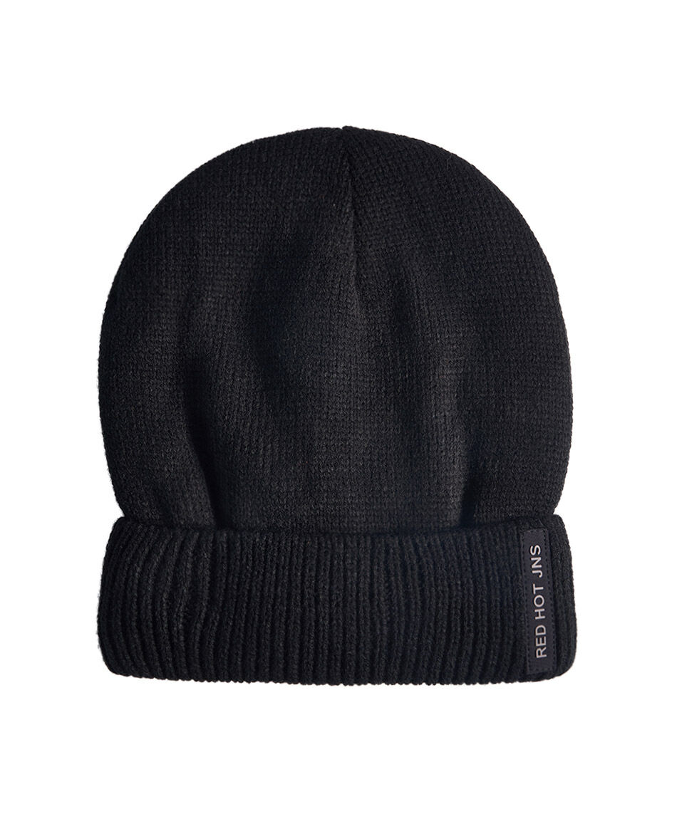 Gorro hombre urbano negro