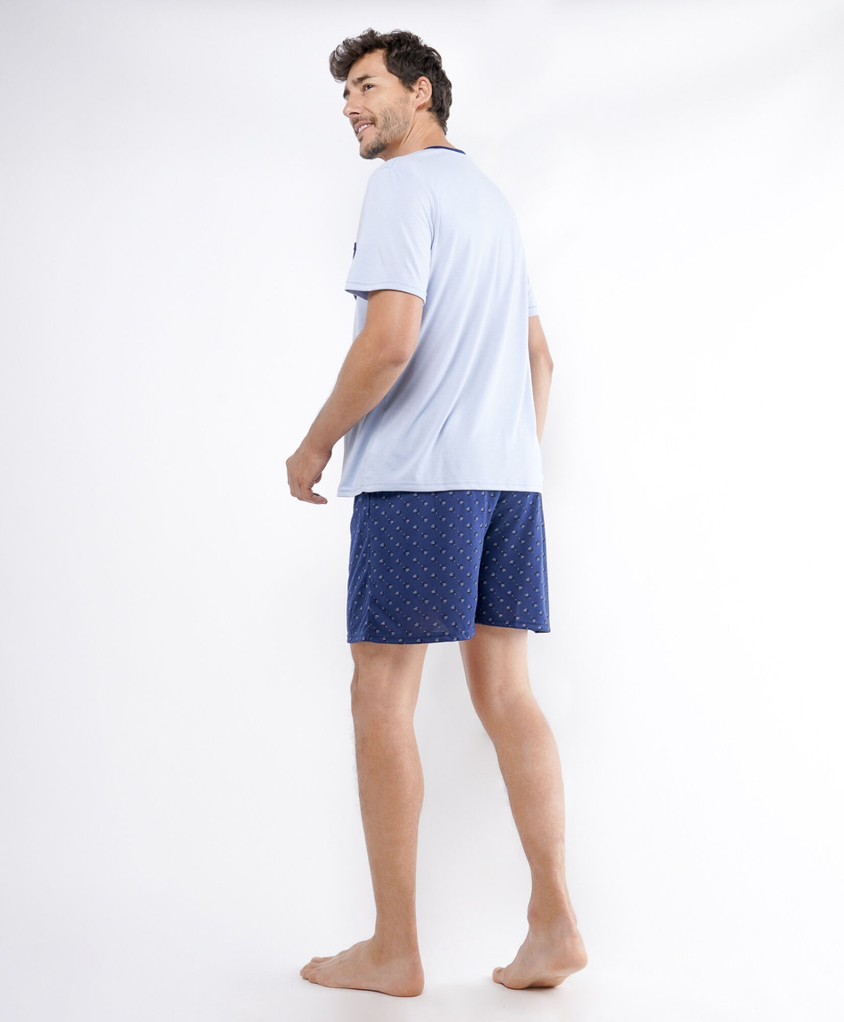 Pijama hombre bolsillo azul Pijama hombre bolsillo azul