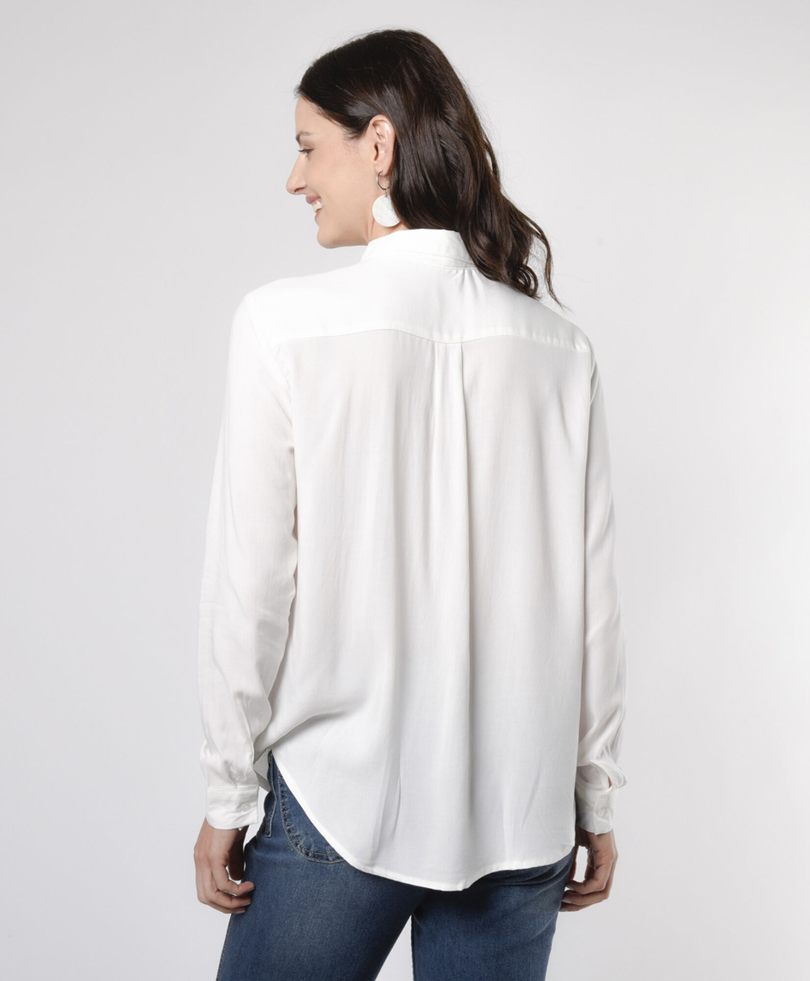 Blusa mujer camisera blanca Blusa mujer camisera blanca