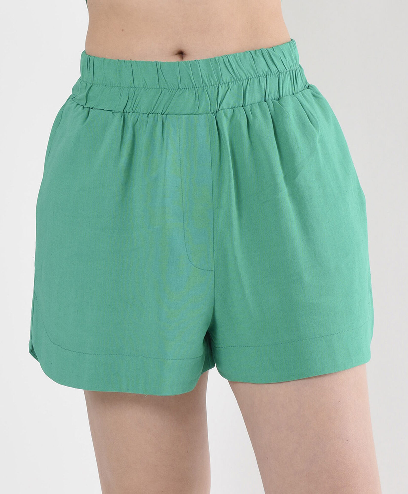 Short mujer lino verde Short mujer lino verde