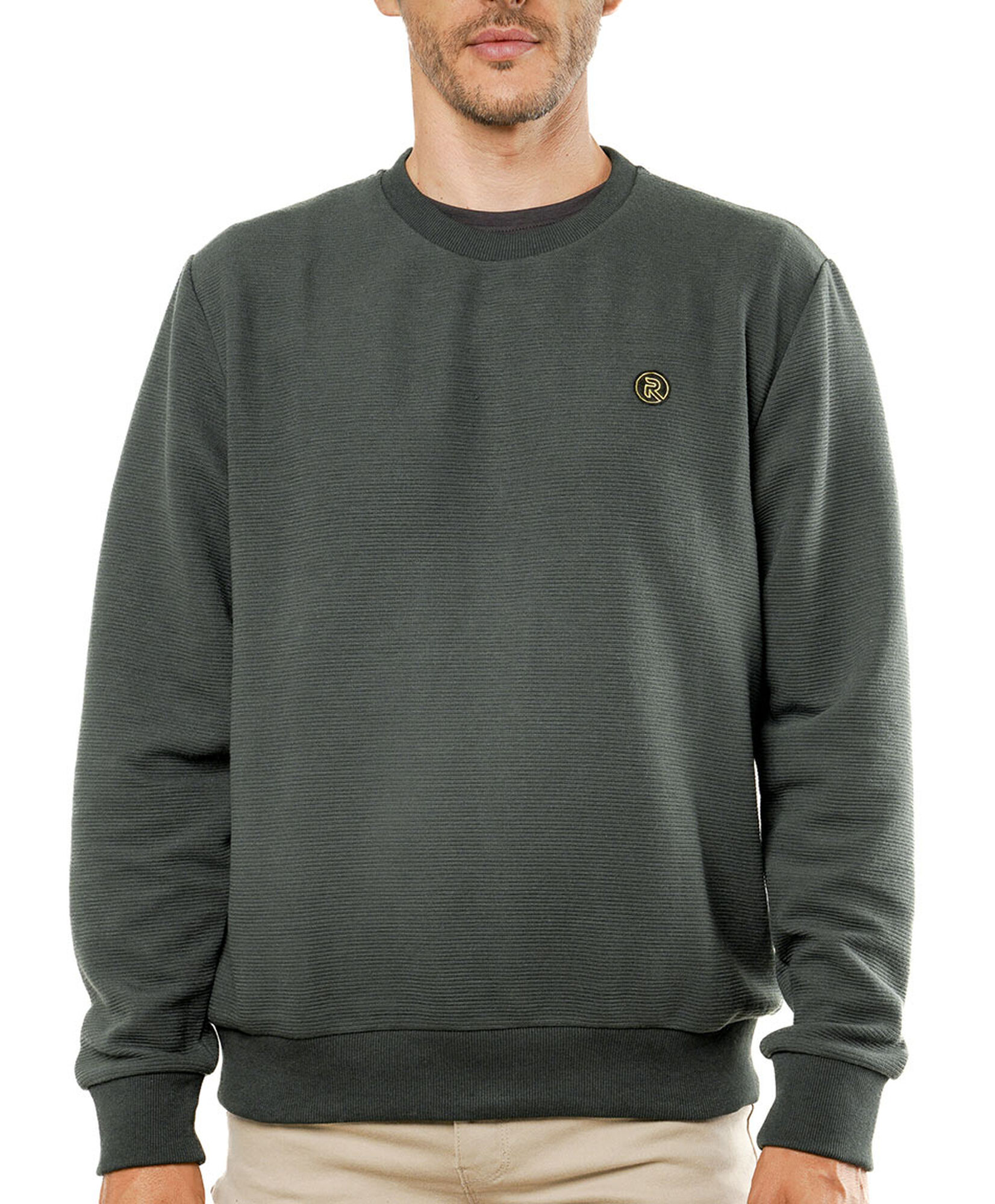 Polerón hombre liso verde Polerón hombre liso verde