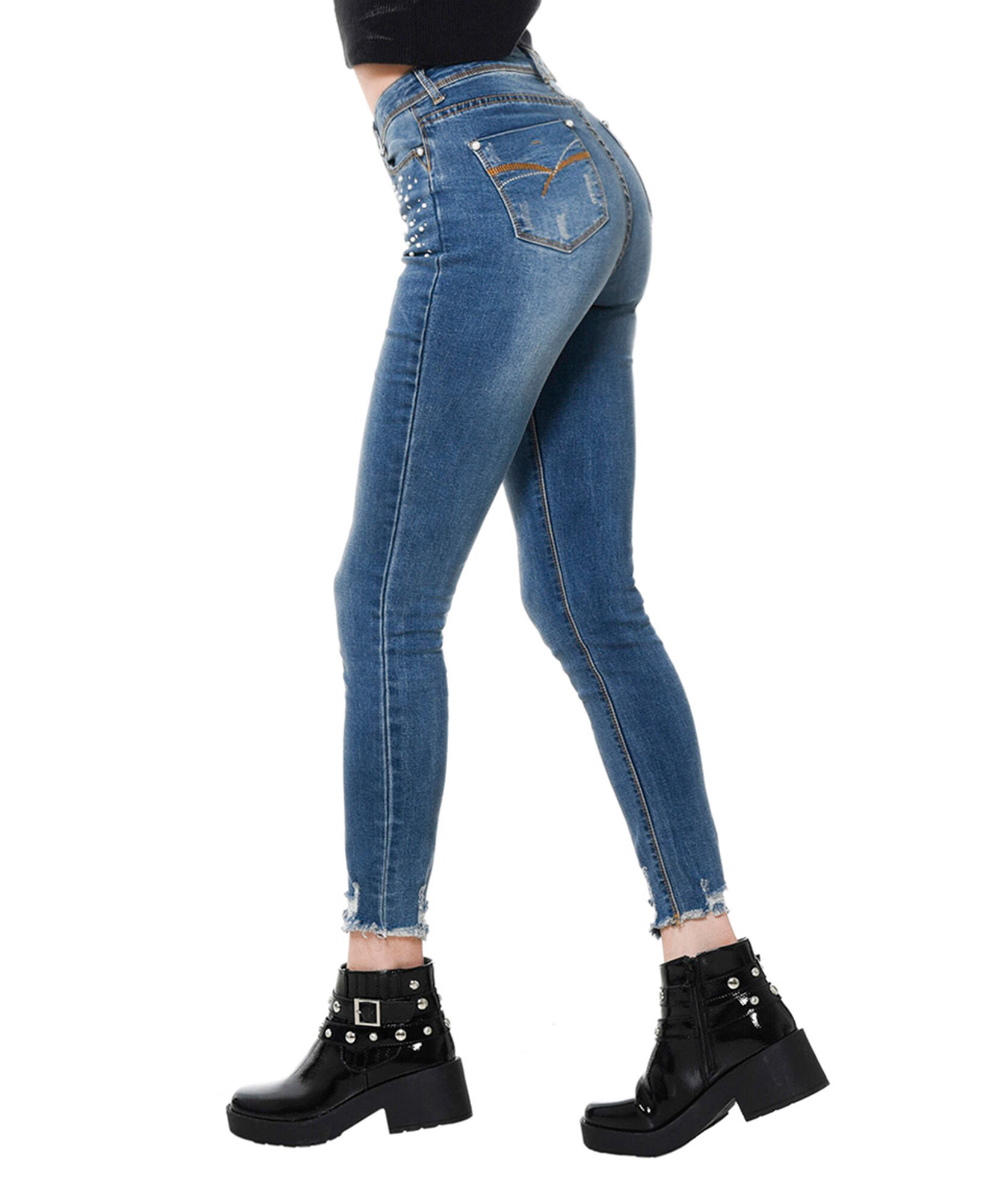 Jeans bordado perlas Jeans bordado perlas