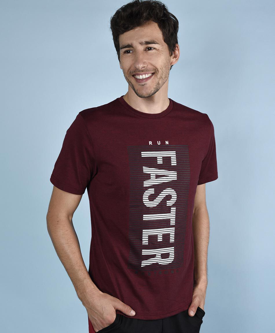 Polera deportiva manga corta cuello redondo