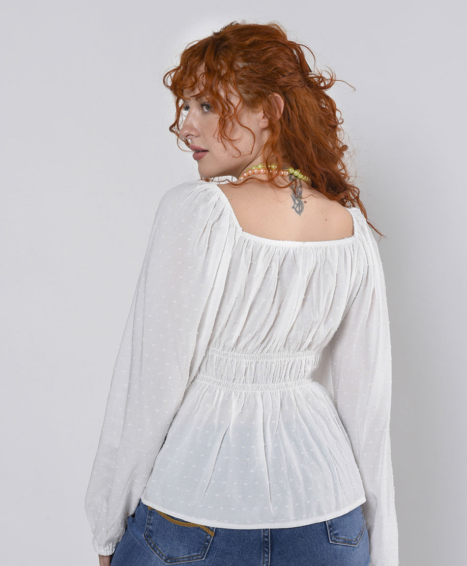 Blusa mujer elasticada