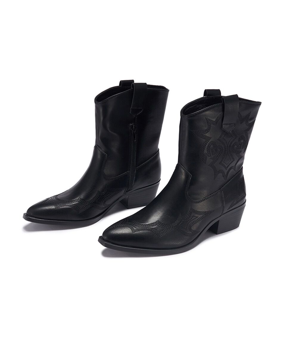 Bota mujer vaquera negra