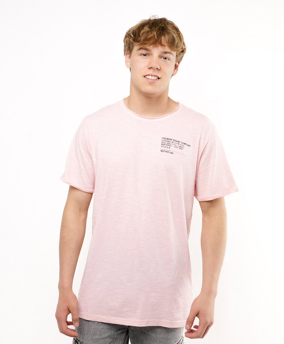 Polera hombre b&aacute;sica frase