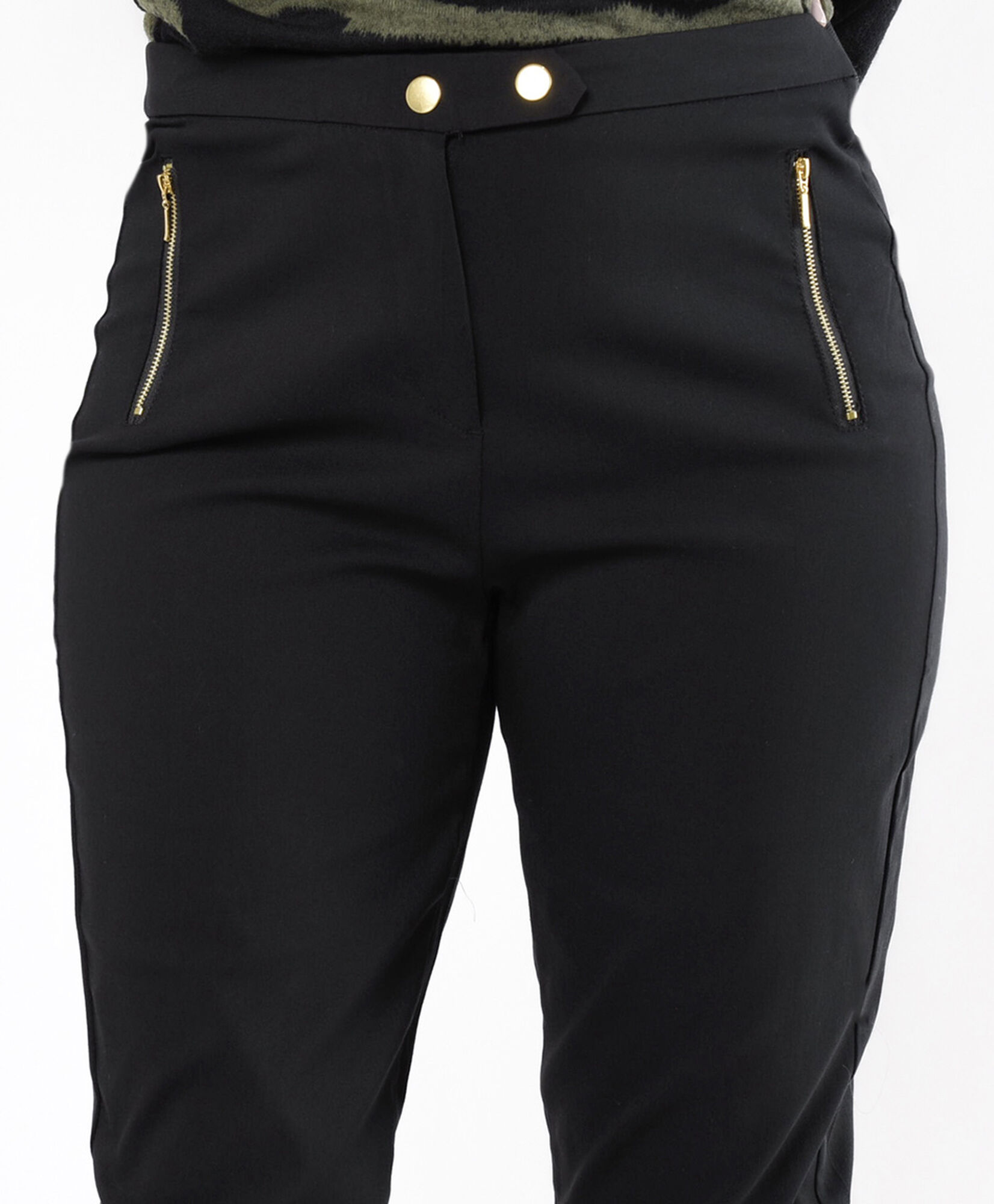 Pantalón mujer botones y cierres Pantalón mujer botones y cierres
