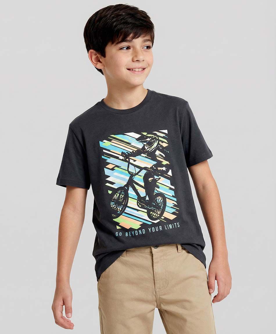 Polera ni&ntilde;o bike black