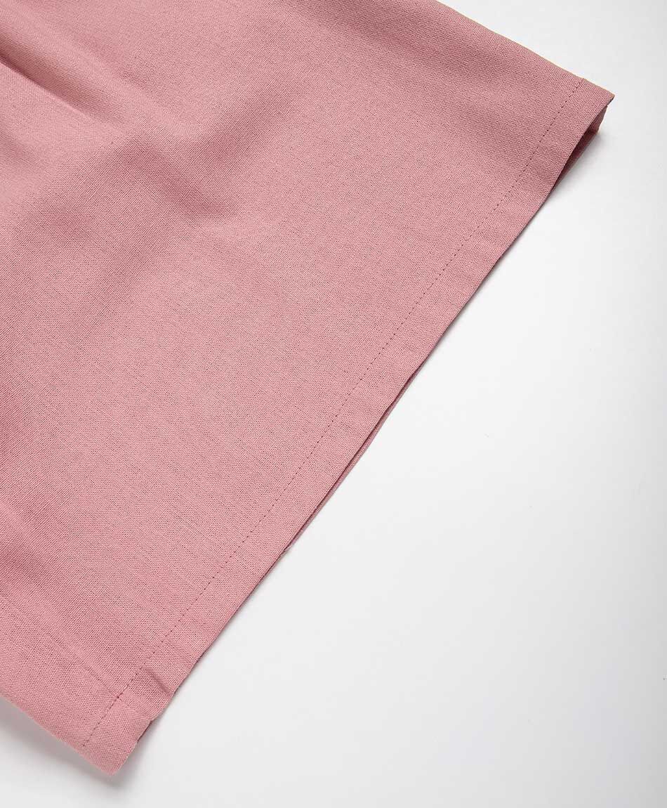 Short mujer rosado lino