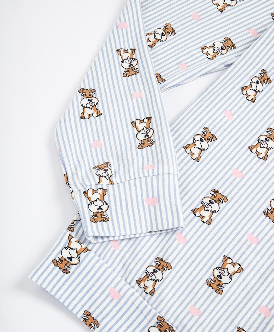 Pijama mujer rayas dog yorkshire