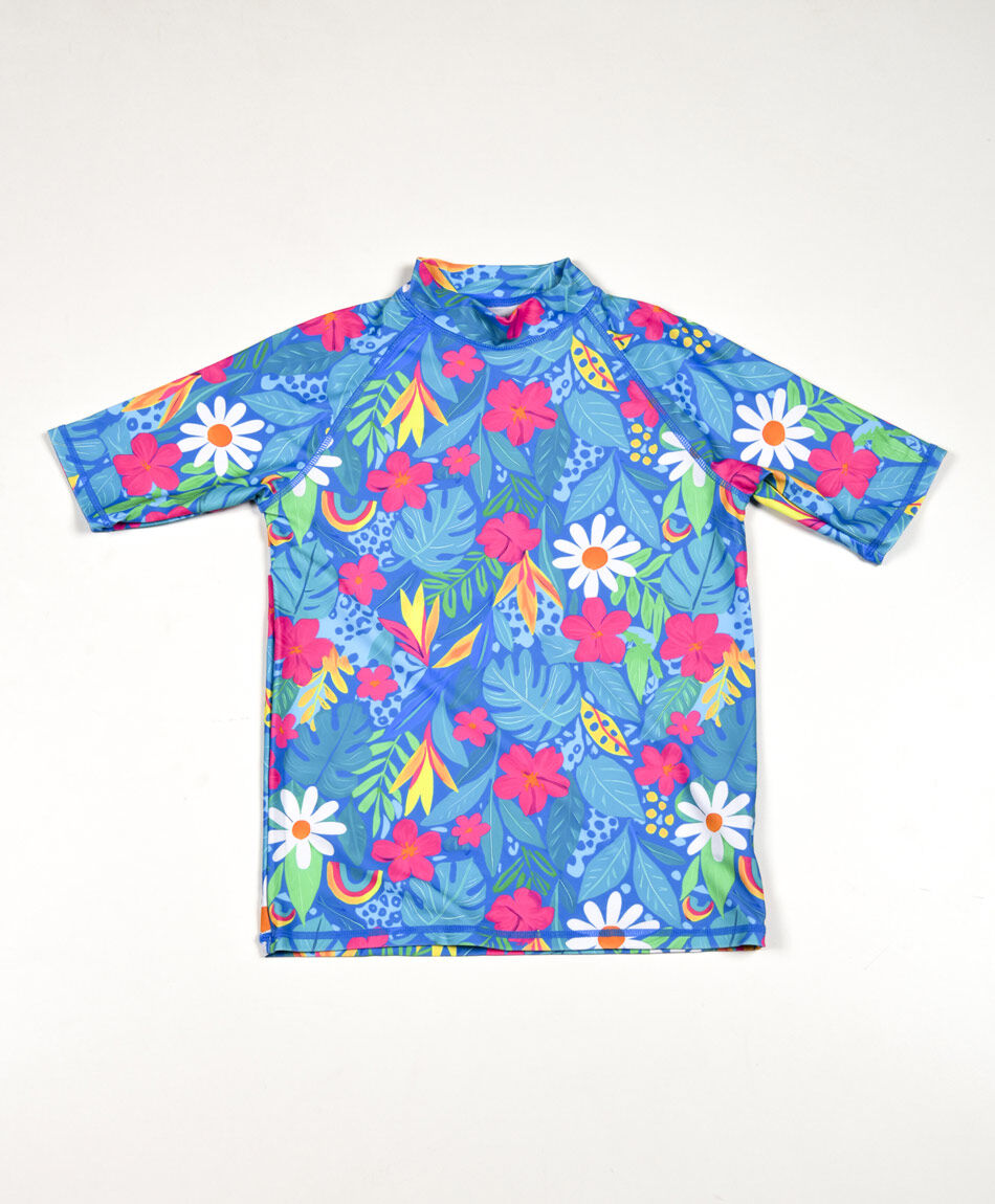 Polera para agua ni&ntilde;a tropical