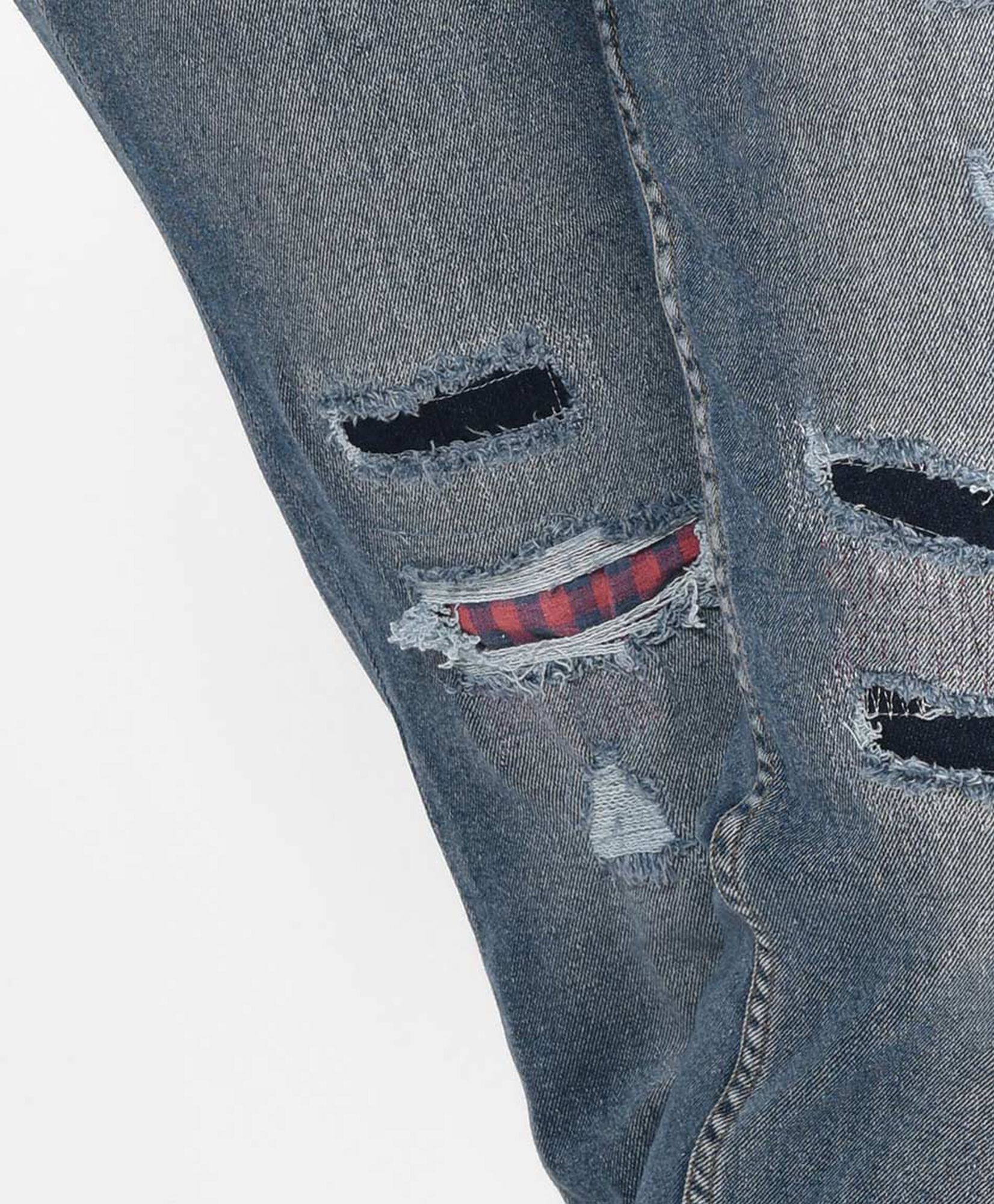 Jeans mujer destroy parche Jeans mujer destroy parche